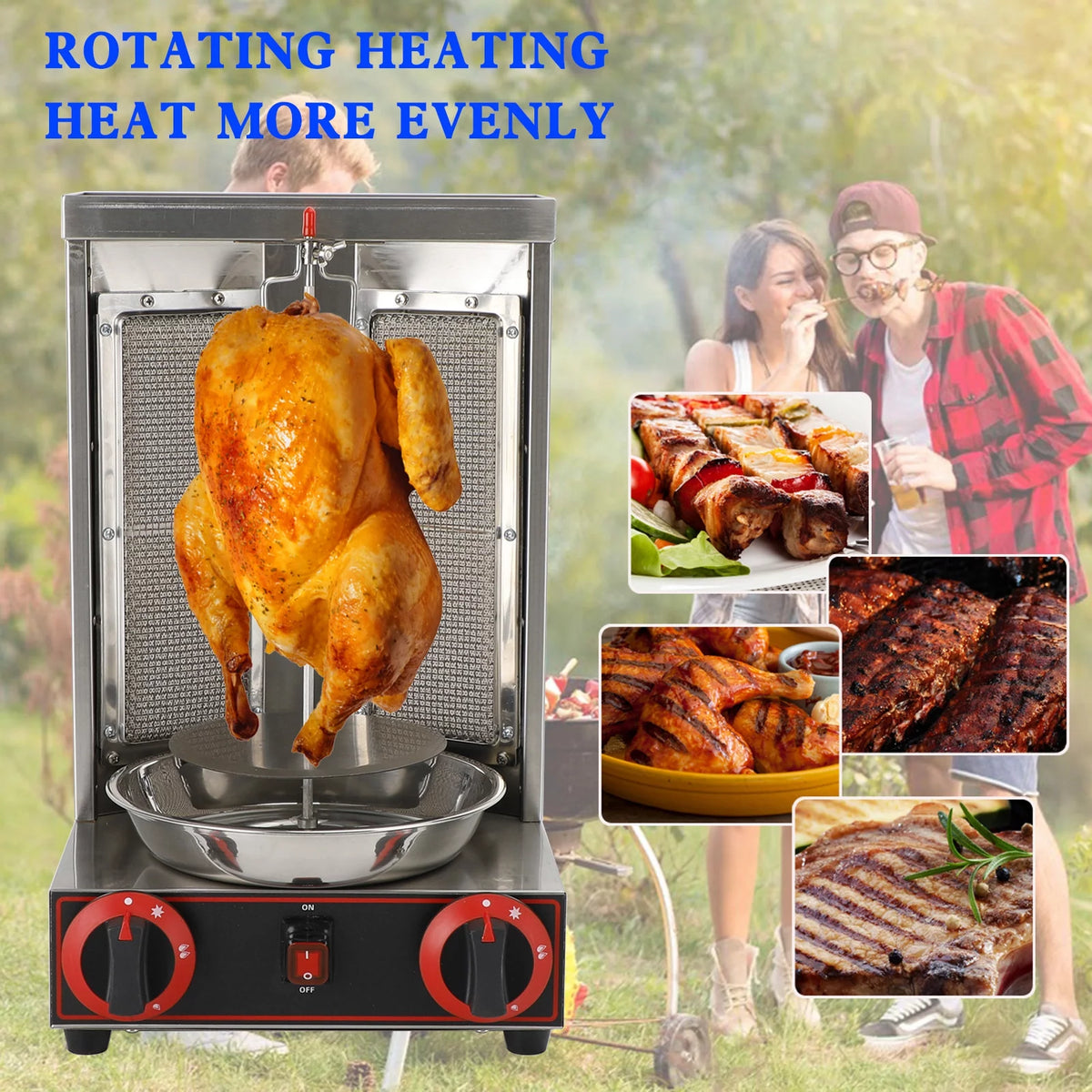 110V Vertical Doner Kebab Grill Machine Q58952