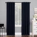 Navy Thermal Total Blackout Back Tab Curtain Panel 40"x63" A4723