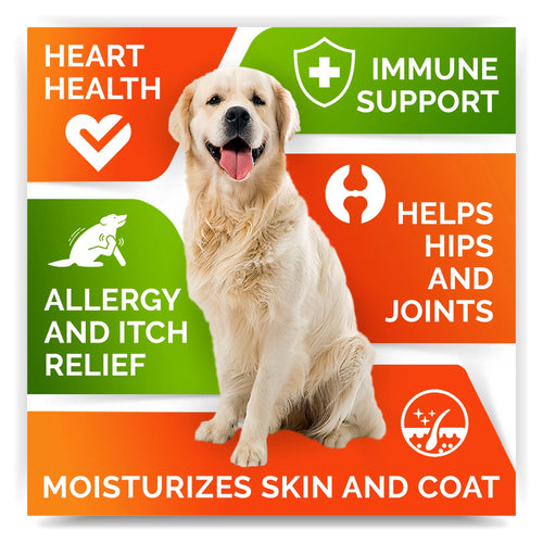 180 Chews Fish Oil Omega 3 Dog Treats L358