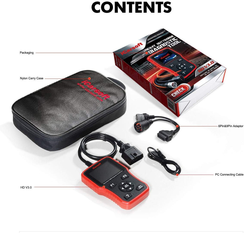 Heavy Duty Diesel Truck Diagnostic Scanner Tool Code Reader I970