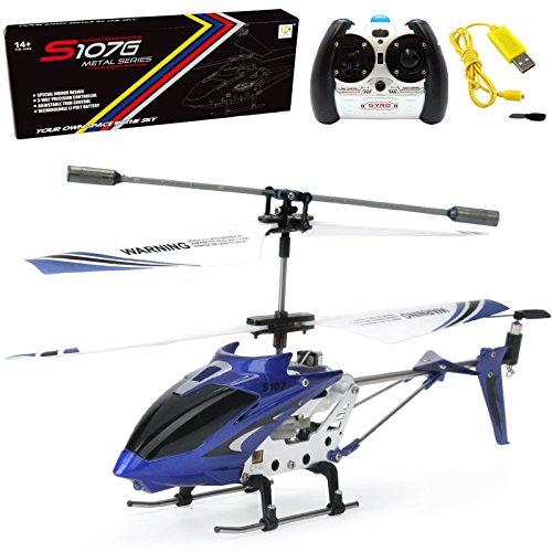 Blue 3.5 Channel Mini RC Helicopter S806