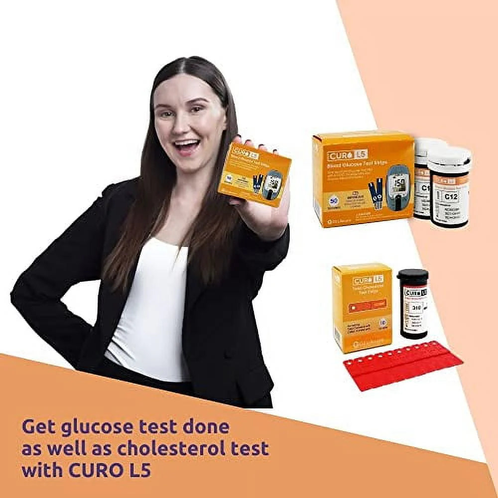 Digital Cholesterol Test Kit with 10 Strips F236342