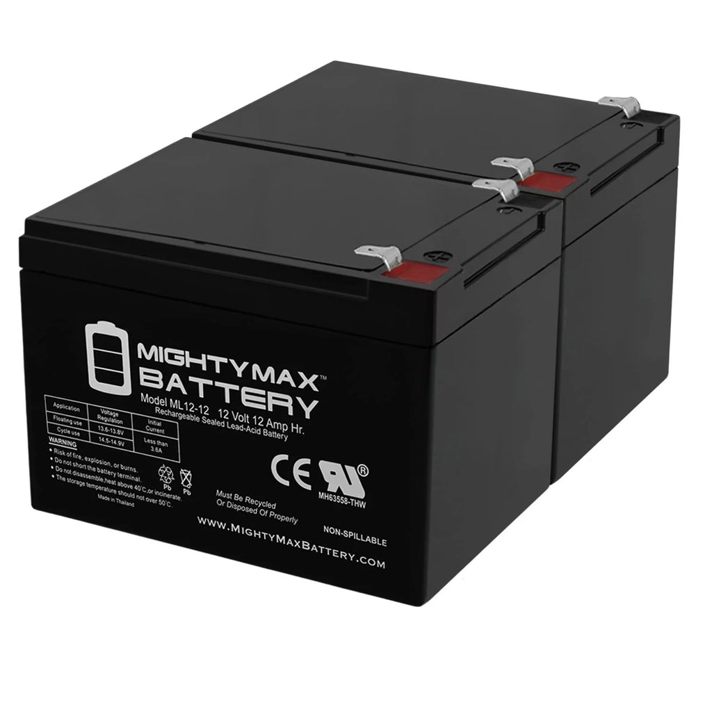 12V 12AH SLA Battery 3 Pack O495612