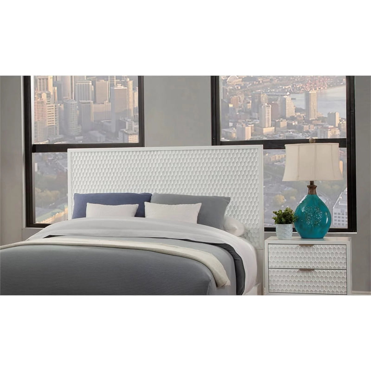 2-Piece Set with California King Headboard & Mini Wood Desk I8977
