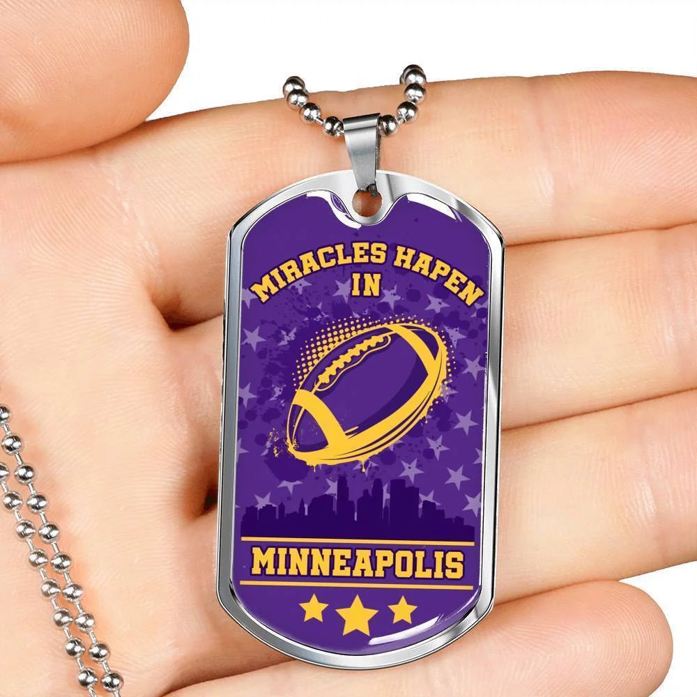 Stainless Steel or 18k Gold Dog Tag Necklace O702