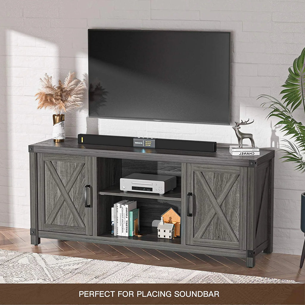 Farmhouse TV Stand with Storage B1889