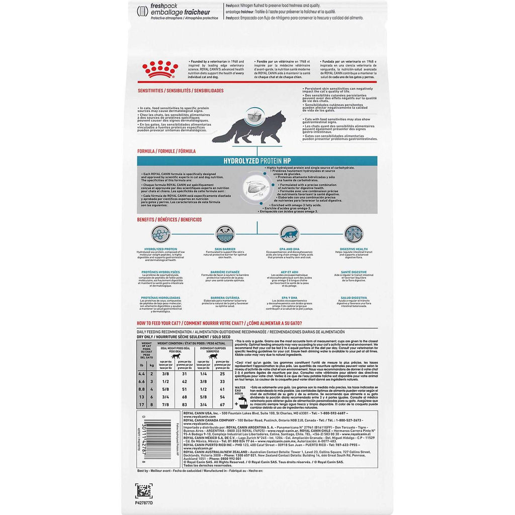 Hypoallergenic Hydrolized Protein Cat Dry Food P3240