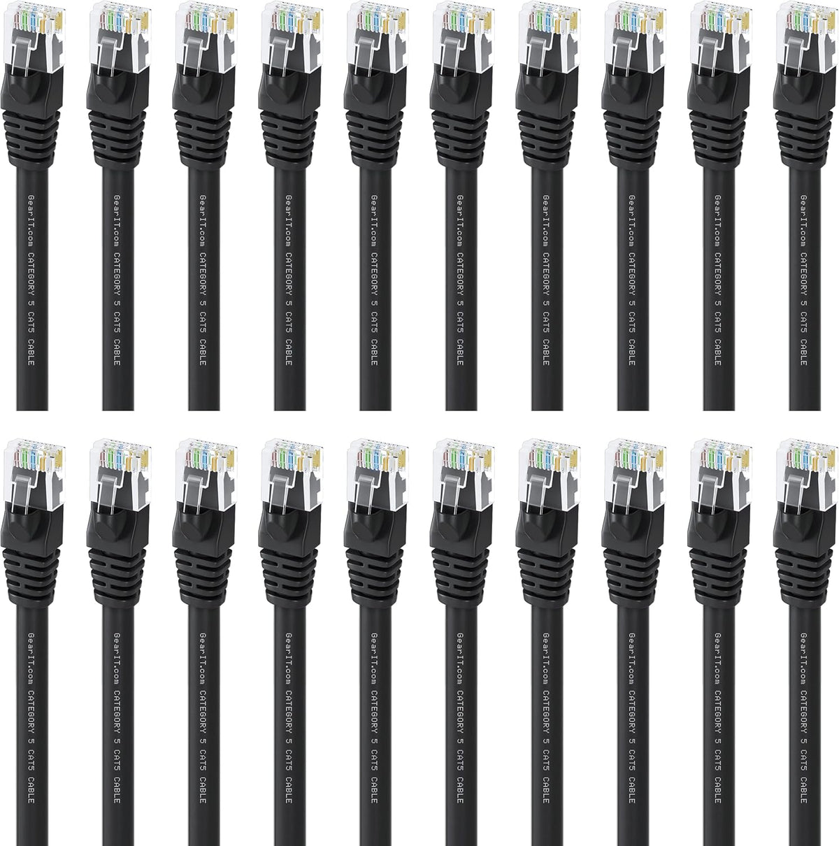 Black Cat5e Ethernet Patch Cable 3 Feet K936169