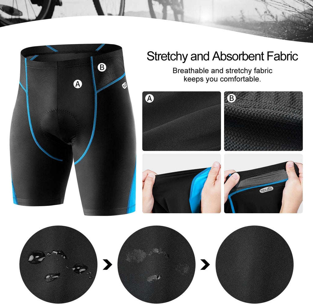 3D Padded Blue Cycling Shorts K61838