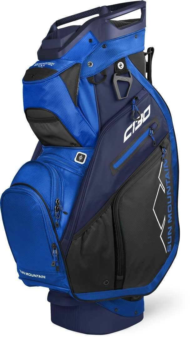 Black Charcoal White Red Cart Bag E409