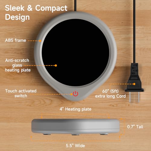 Coffee Mug Warmer with Auto Shut Off Smart Temperature Settings P947