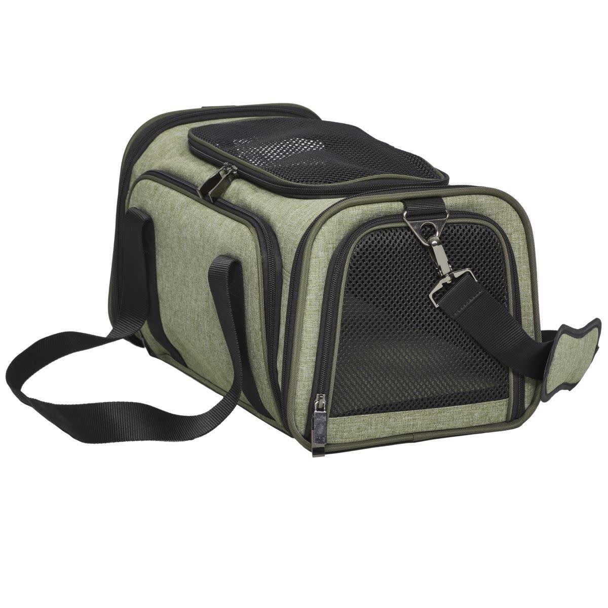 Green Expandable Pet Carrier C1171