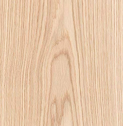 Red Oak Wood Veneer Sheet Flat Cut, 24” x 96”, Peel and Stick Q1099