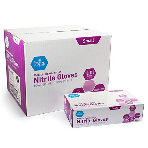 Powder-Free Nitrile Exam Gloves, Iris Blue, Medium, Box/100 G3574