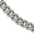 Textured Curb Chain Necklace, 23.75 Inch L6403