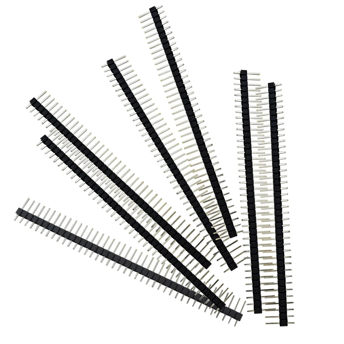 100pcs Male Header Pins Single Row 40 Pin 0.1 Inch 2.54mm Connector Q99398