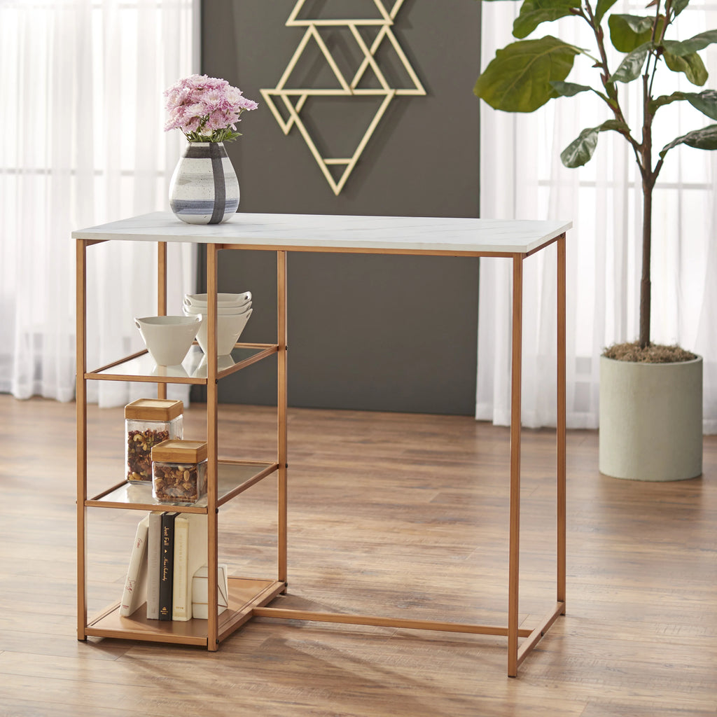 3-Piece Counter Height Dining Set with Table and 2 Stools L369