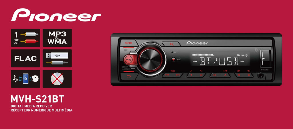 Single Din Bluetooth Car Stereo Digital Media Receiver L8565