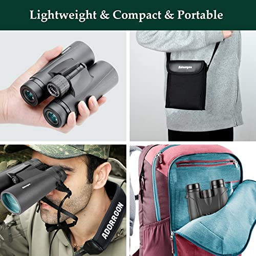 12x42 HD Binoculars with Phone Adapter and Tripod K5132