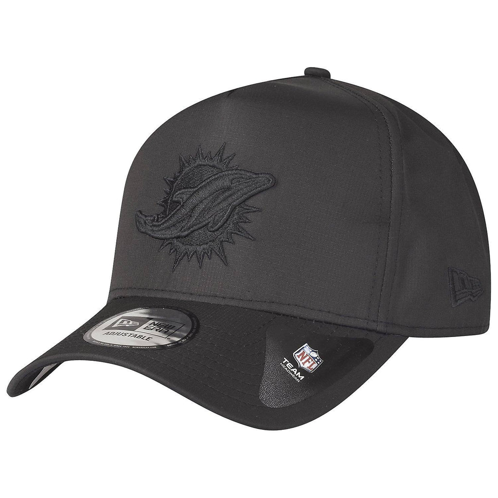 Black A-Frame Ripstop Trucker Cap W522