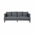 Charcoal 3 Seater Fabric Sofa O99293