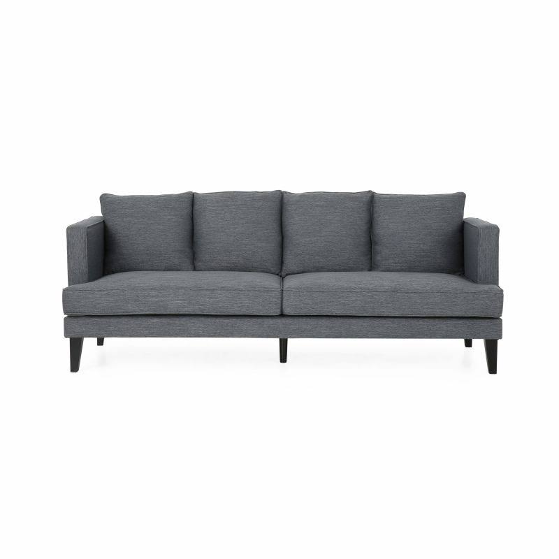 Charcoal 3 Seater Fabric Sofa O99293