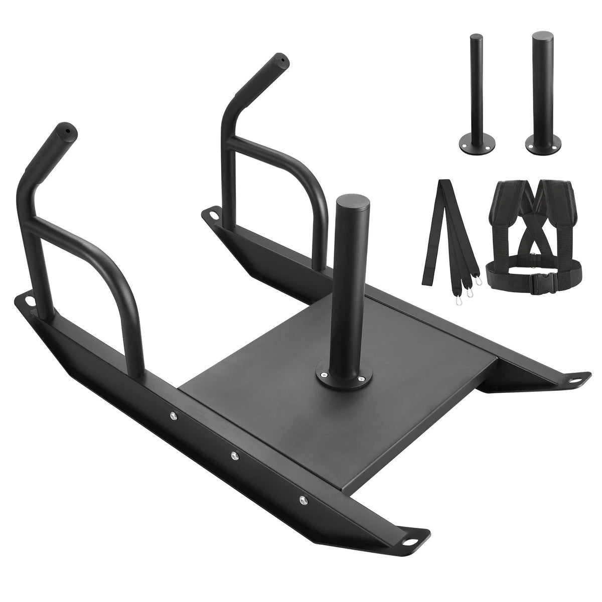 Steel Pull Sled with Handle for Weight Plates G99599