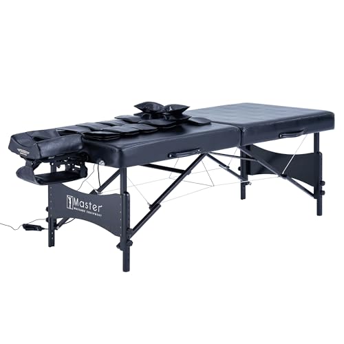 30" Black Portable Massage Table with Airbags X808975