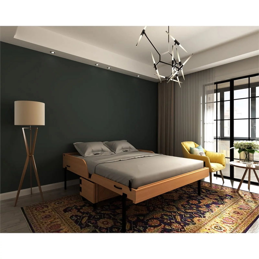 Queen Solid Wood Murphy Cabinet Bed T498566