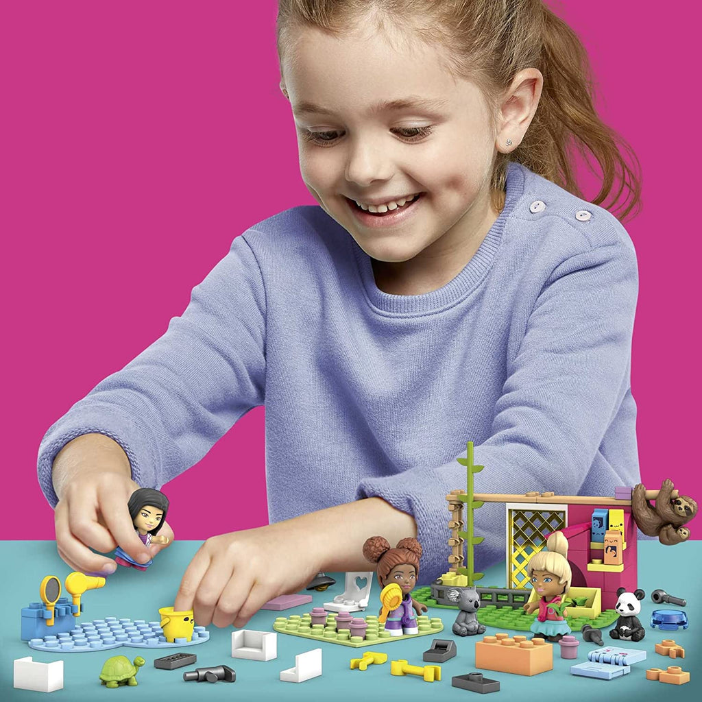 97 Bricks Animal Grooming Station Building Set with 3 Micro-Dolls T94426