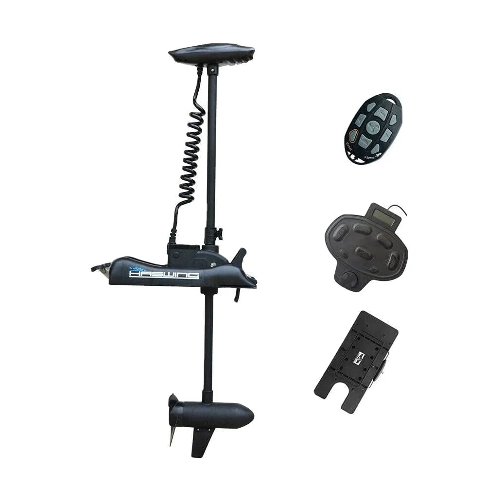 12V 55LB 48 Inch Shaft Electric Trolling Motor with Remote Control Y960