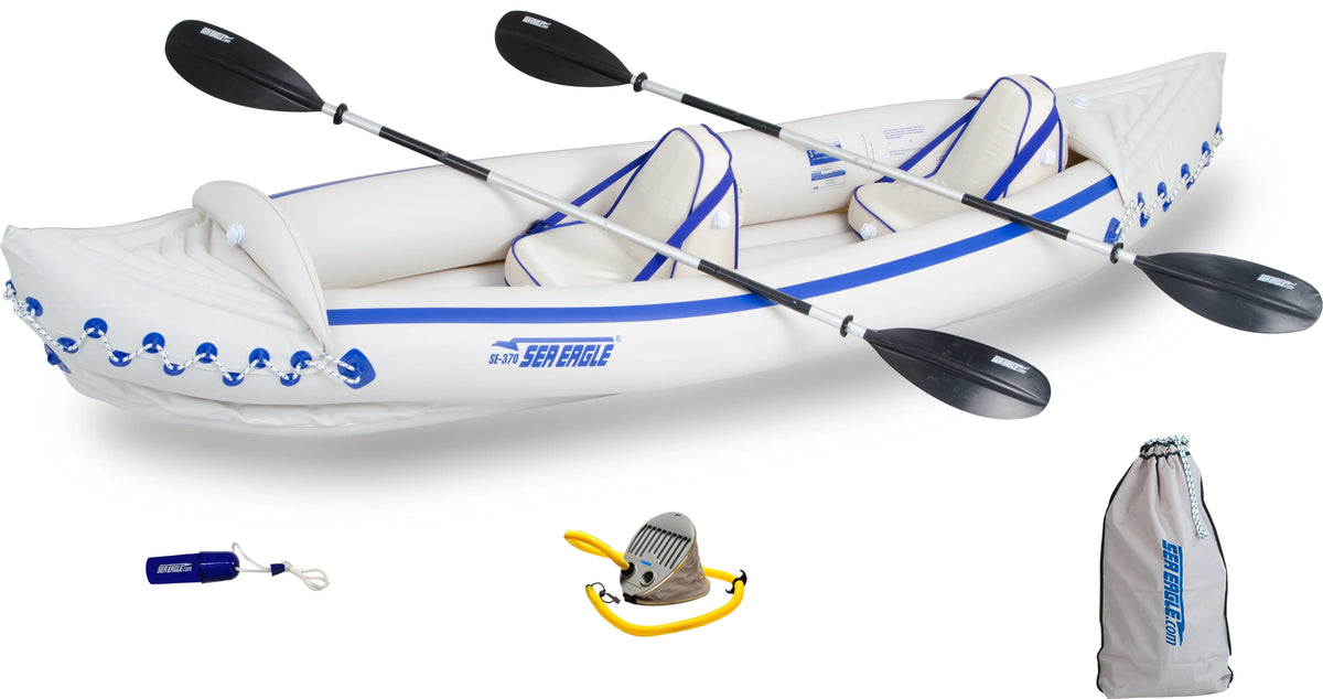 3 Person Inflatable Kayak Canoe with Paddles T562799