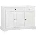 White Sideboard with 2 Drawers and Adjustable Shelves G699163
