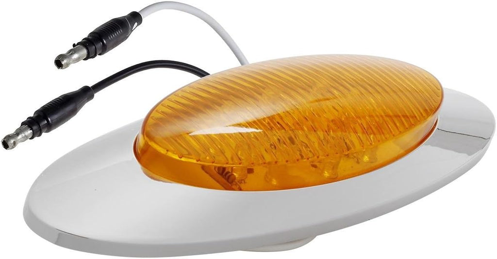 10Pcs 6-1/2inch Amber Clearance Marker Light with Bullet Terminal M9893