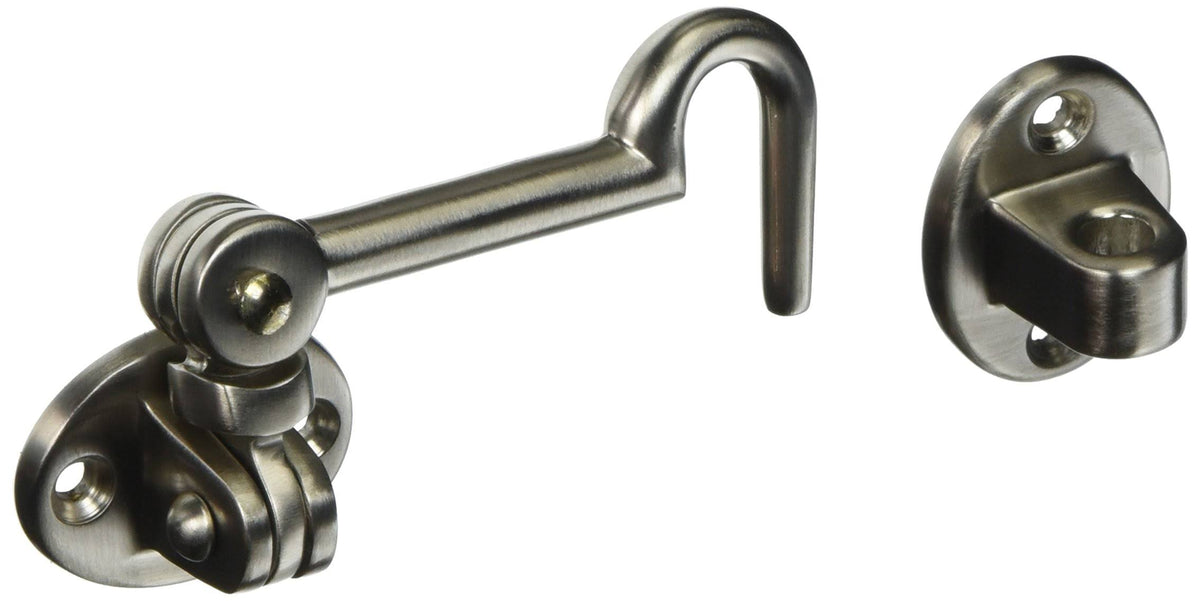 3-1/2 inch Swivel Cabin Door Hook Satin Nickel Z69758