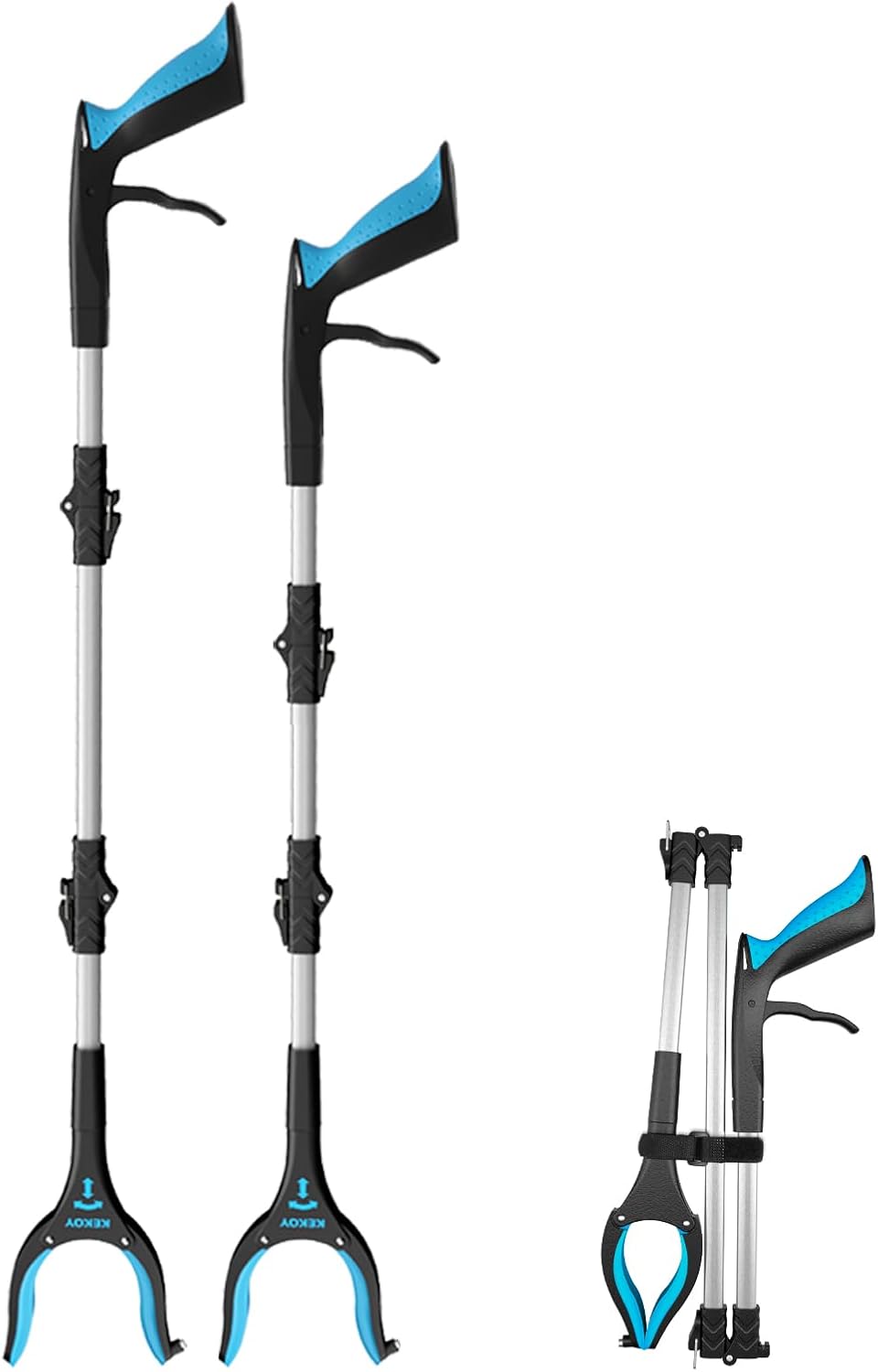 36" & 40" Foldable Grabber with Anti-Slip Rotating Jaw and Magnet A545971