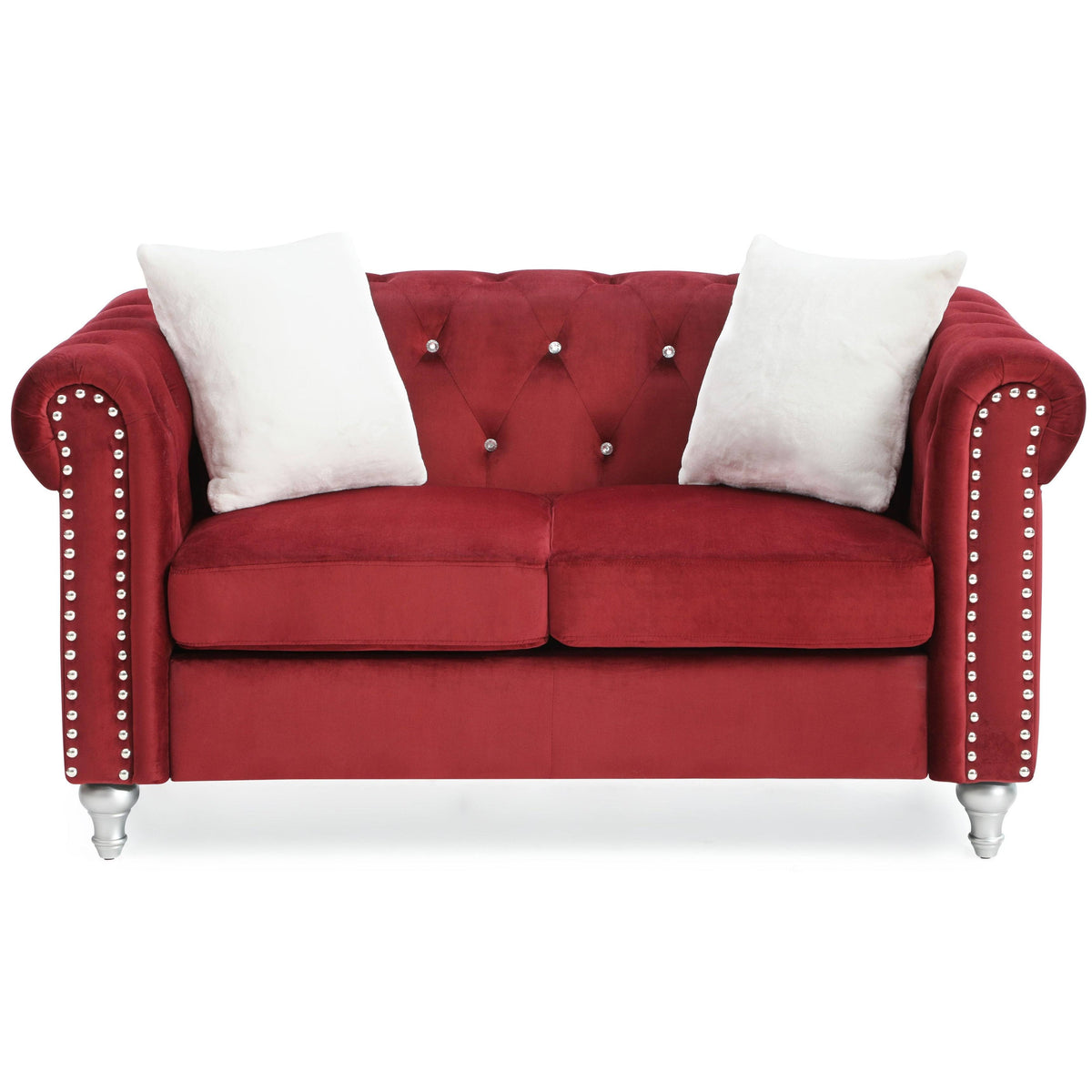 Black Velvet Loveseat N732282