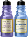 Magnesium Lavender Orange Cedarwood Peppermint Spearmint Essential Oil Roll-On Pack of 2 E3212