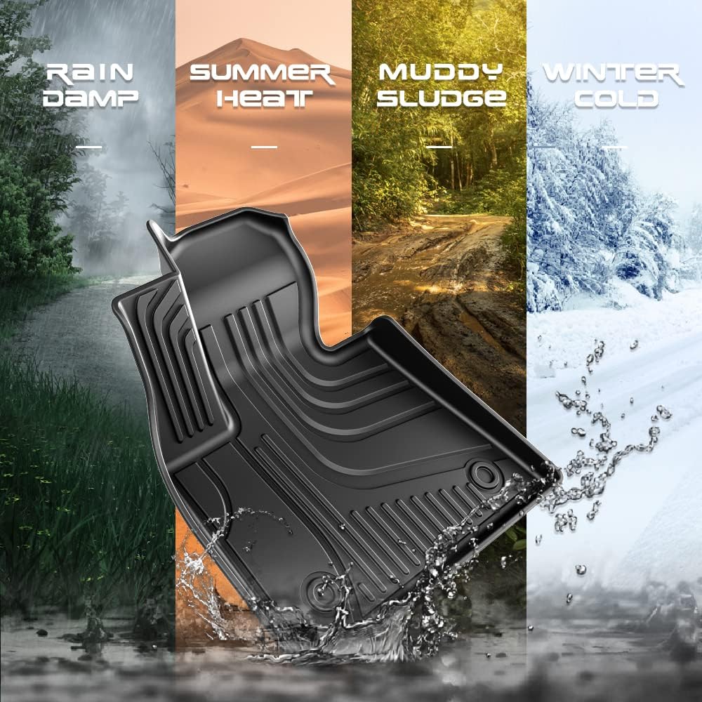 Black TPE Car Floor Liners H39897