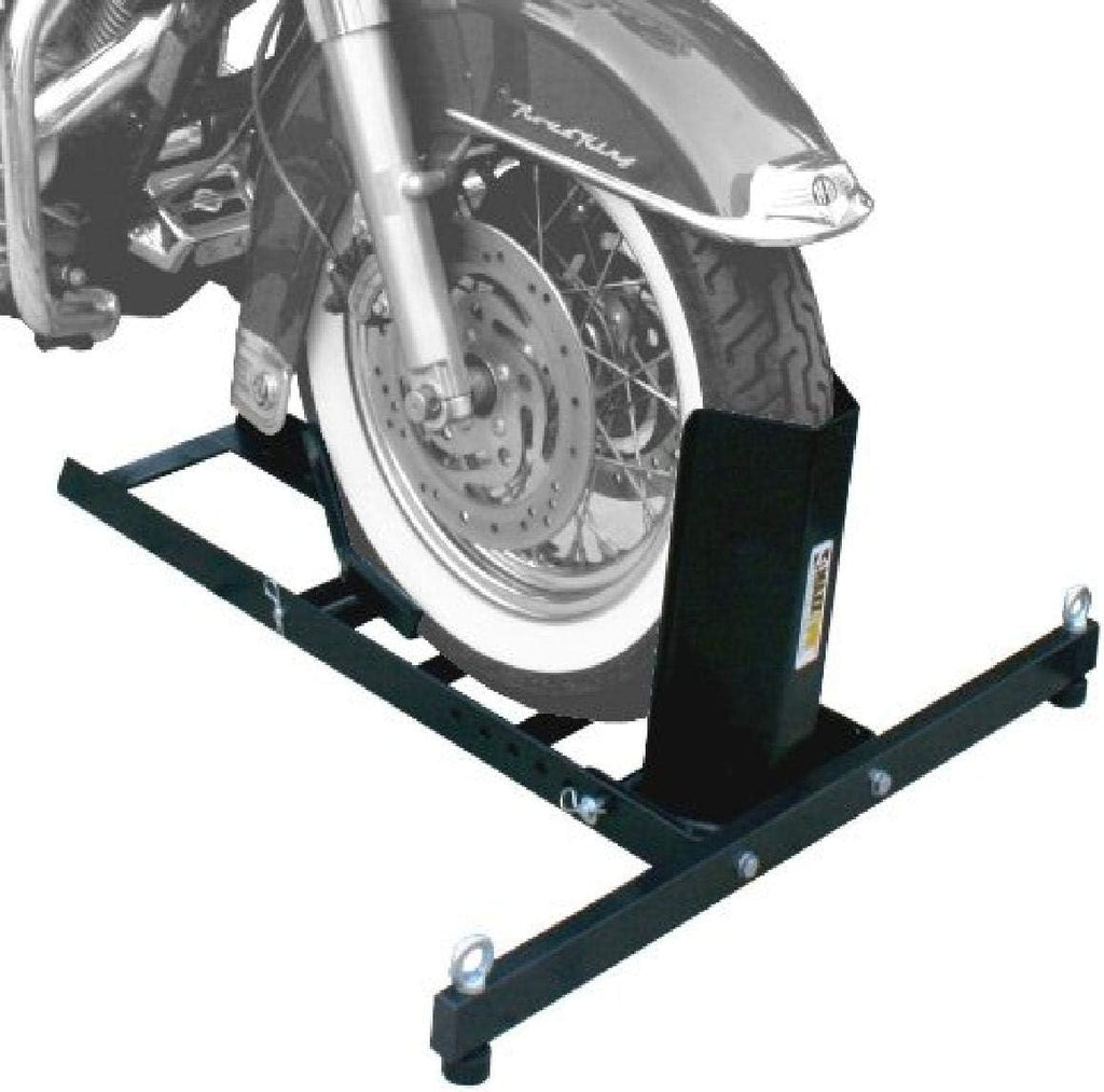 Adjustable Motorcycle Wheel Chock Stand Heavy Duty 1800lb Weight Capacity V273964