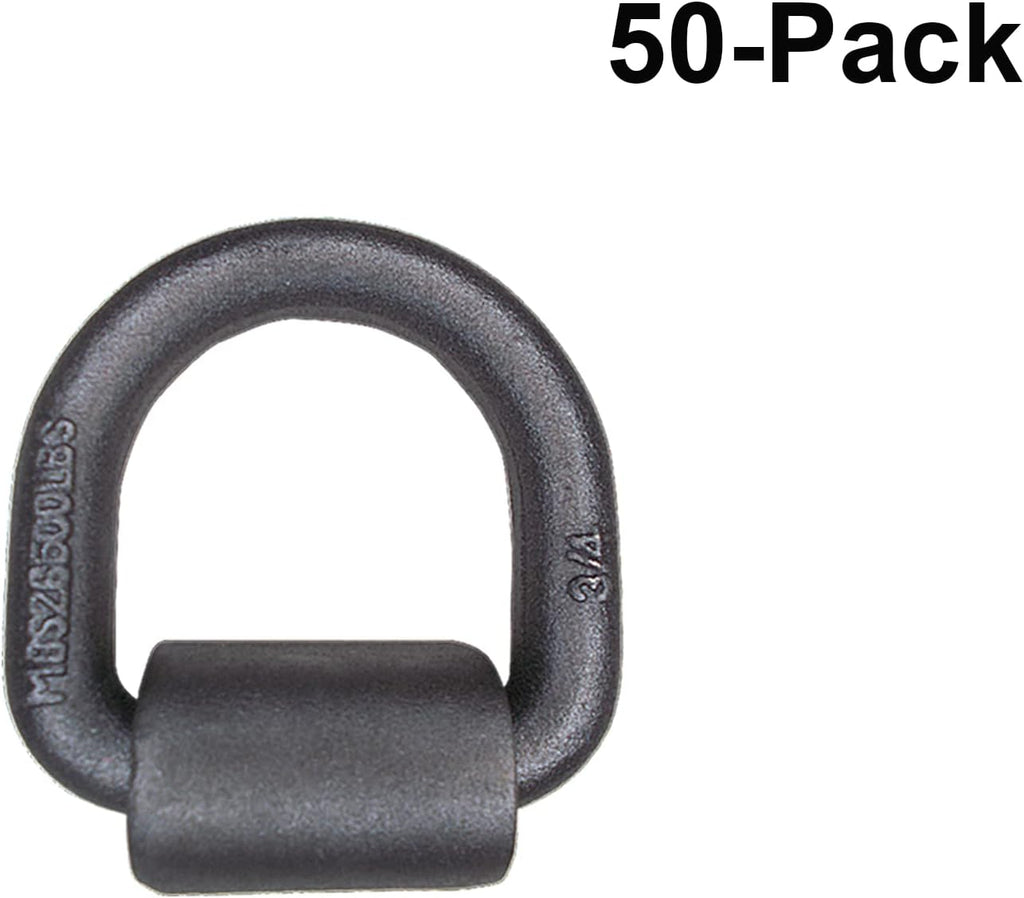 10-Pack Forged Steel Weld-On D Rings E63112