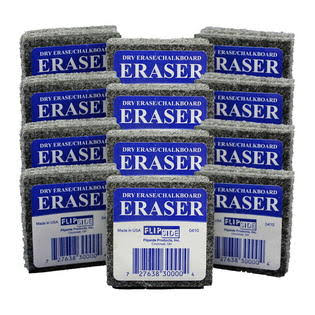 Dry Erase Felt Student Erasers, 2 x 2 Inches, Pack of 12 U38244