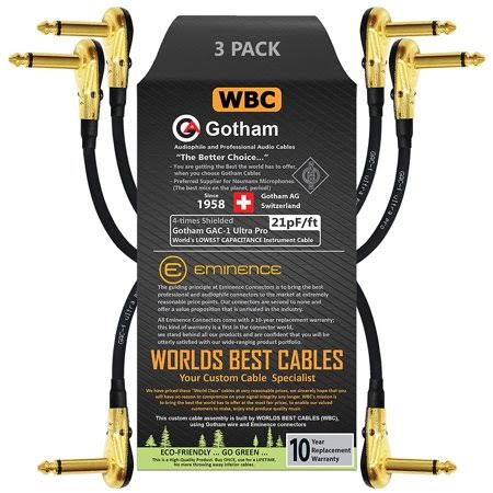 10 inch Low-Cap Guitar Patch Cable W80312