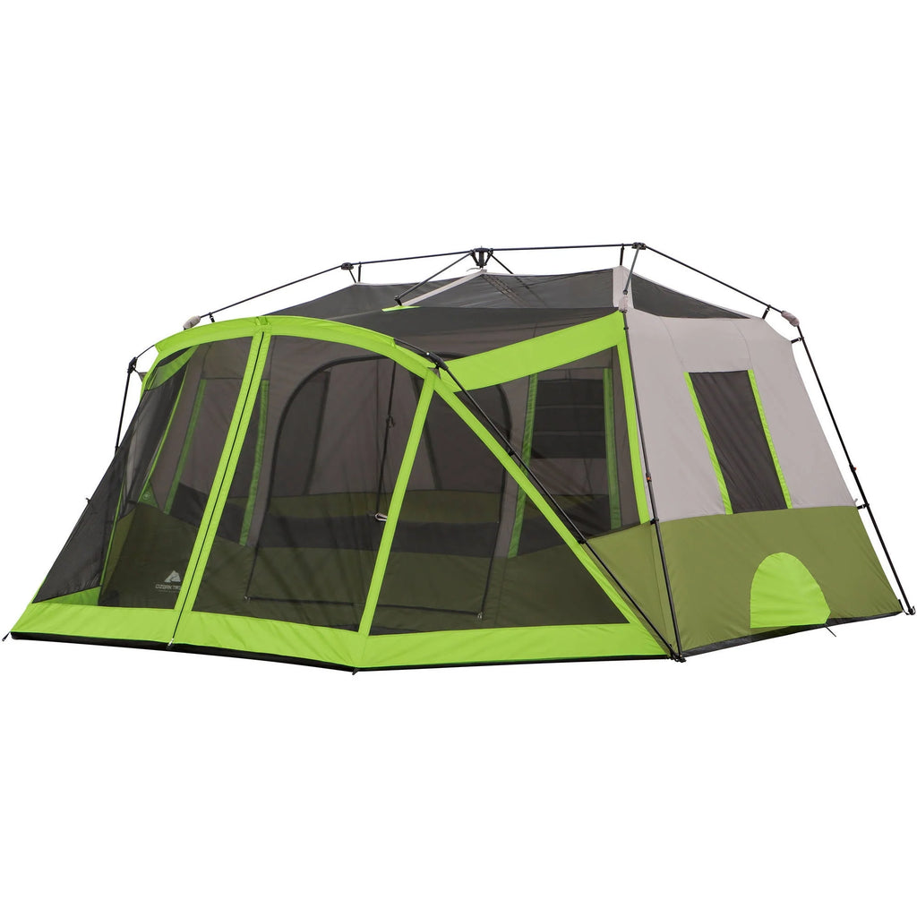 14' x 13.5' 9 Person 2 Room Instant Cabin Tent with Screen Room A6086