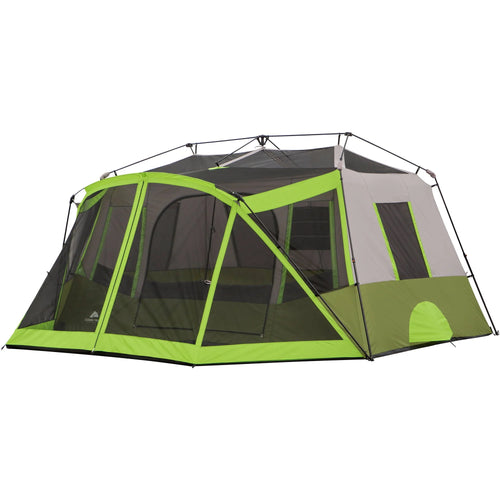 14' x 13.5' 9 Person 2 Room Instant Cabin Tent with Screen Room A6086