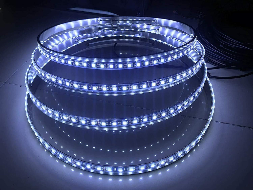 4PCS Pure White Wheel Rim Lights with Underglow Strip P78158