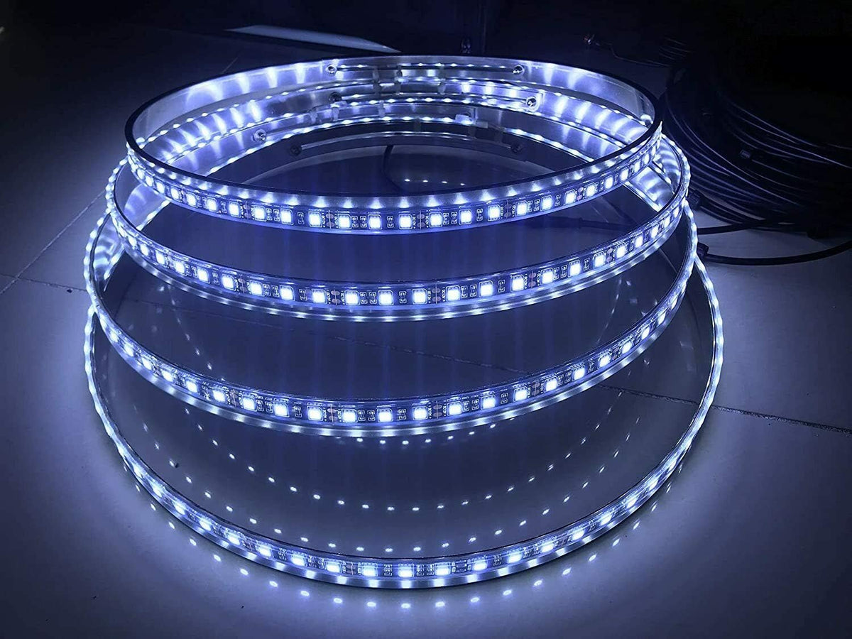 4PCS Pure White Wheel Rim Lights with Underglow Strip P78158