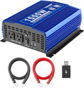 1500W Pure Sine Wave Power Inverter 12V DC to 110V AC with Bluetooth I488663