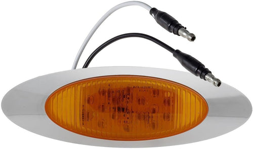 10Pcs 6-1/2inch Amber Clearance Marker Light with Bullet Terminal M9893