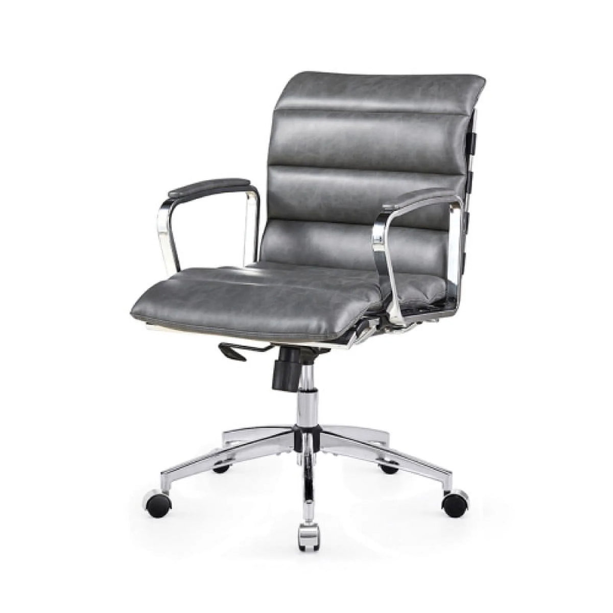 Antique Gray Metal Office Chair G9221